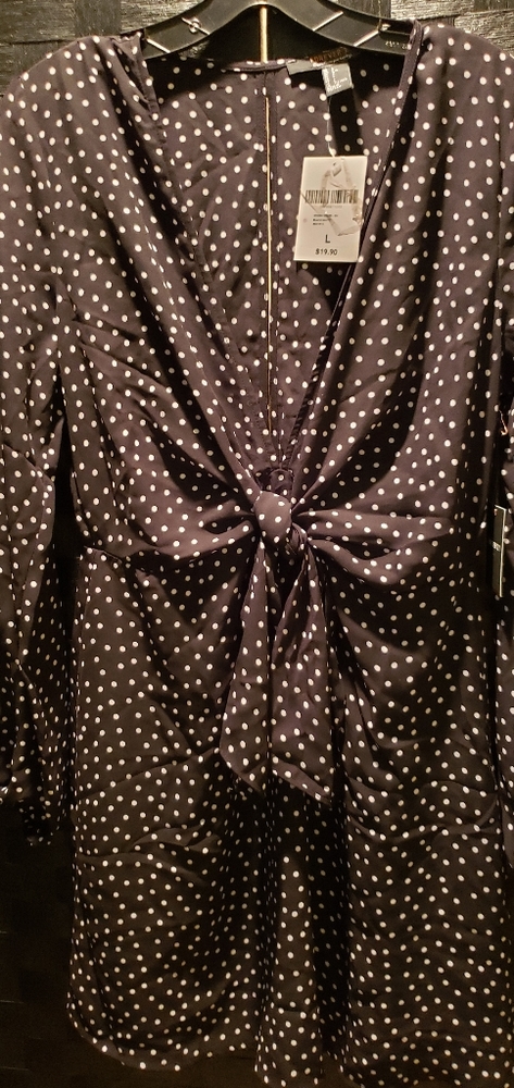 Blk/Wht polka dot dress